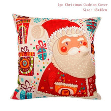 Load image into Gallery viewer, FENGRISE 45x45cm Cotton Linen Merry Christmas Cover Cushion Christmas Decor for Home Happy New Year Decor 2019 Navidad Xmas Gift