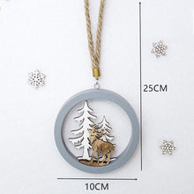 Load image into Gallery viewer, 2020 New Year Natural Xmas Elk Wood Craft Christmas Tree Ornament Noel Christmas Decoration for Home Wooden Pendant Navidad Gift