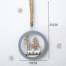 Load image into Gallery viewer, 2020 New Year Natural Xmas Elk Wood Craft Christmas Tree Ornament Noel Christmas Decoration for Home Wooden Pendant Navidad Gift