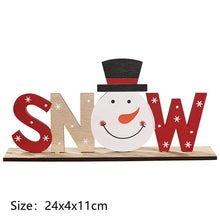 Load image into Gallery viewer, 2020 New Year Natural Xmas Elk Wood Craft Christmas Tree Ornament Noel Christmas Decoration for Home Wooden Pendant Navidad Gift