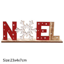 Load image into Gallery viewer, 2020 New Year Natural Xmas Elk Wood Craft Christmas Tree Ornament Noel Christmas Decoration for Home Wooden Pendant Navidad Gift