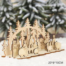 Load image into Gallery viewer, 2020 New Year Natural Xmas Elk Wood Craft Christmas Tree Ornament Noel Christmas Decoration for Home Wooden Pendant Navidad Gift
