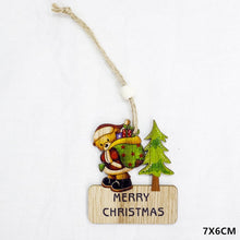 Load image into Gallery viewer, 2020 New Year Natural Xmas Elk Wood Craft Christmas Tree Ornament Noel Christmas Decoration for Home Wooden Pendant Navidad Gift