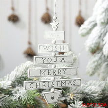 Load image into Gallery viewer, 2020 New Year Natural Xmas Elk Wood Craft Christmas Tree Ornament Noel Christmas Decoration for Home Wooden Pendant Navidad Gift
