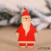Load image into Gallery viewer, 2020 New Year Natural Xmas Elk Wood Craft Christmas Tree Ornament Noel Christmas Decoration for Home Wooden Pendant Navidad Gift