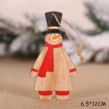 Load image into Gallery viewer, 2020 New Year Natural Xmas Elk Wood Craft Christmas Tree Ornament Noel Christmas Decoration for Home Wooden Pendant Navidad Gift