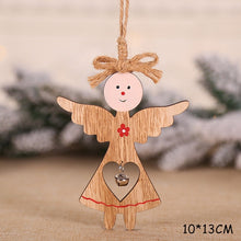 Load image into Gallery viewer, 2020 New Year Natural Xmas Elk Wood Craft Christmas Tree Ornament Noel Christmas Decoration for Home Wooden Pendant Navidad Gift