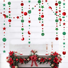 Load image into Gallery viewer, Christmas Decorations for Home 4M Twinkle Star Snowflake Paper Garlands Pendant New Year 2020 Decor Noel Navidad Ornaments Kerst