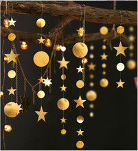 Load image into Gallery viewer, Christmas Decorations for Home 4M Twinkle Star Snowflake Paper Garlands Pendant New Year 2020 Decor Noel Navidad Ornaments Kerst