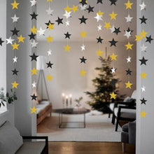 Load image into Gallery viewer, Christmas Decorations for Home 4M Twinkle Star Snowflake Paper Garlands Pendant New Year 2020 Decor Noel Navidad Ornaments Kerst