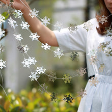 Load image into Gallery viewer, Christmas Decorations for Home 4M Twinkle Star Snowflake Paper Garlands Pendant New Year 2020 Decor Noel Navidad Ornaments Kerst